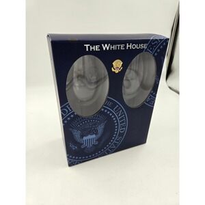 Wine Glass Set - White House Gift - 'Seal of The Office Of The President" NIB